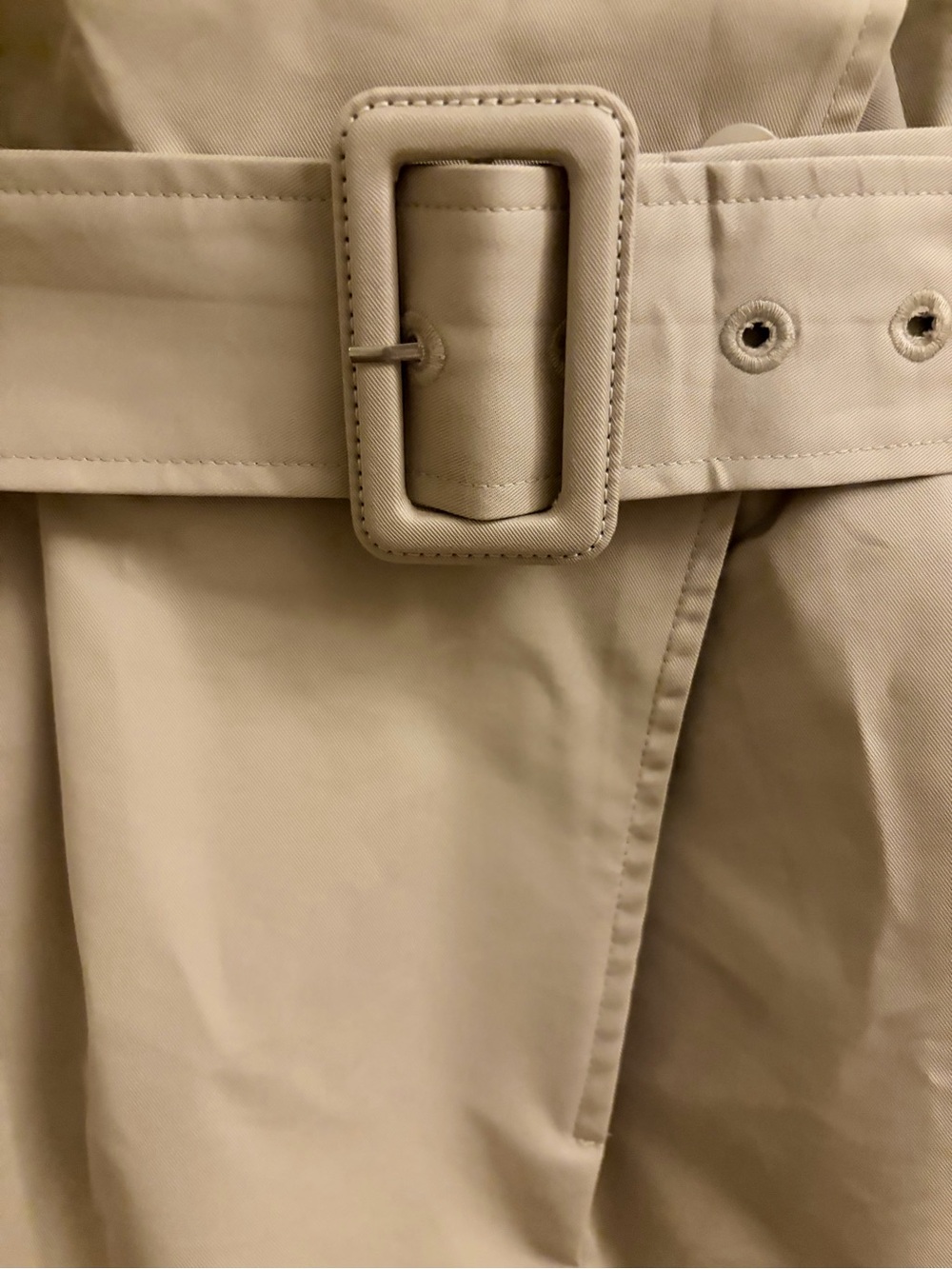 Helsa—Khaki Trench Coat Jumpsuit/Romper, Sz S, MINT - Picture 10 of 16